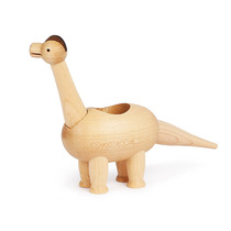 Jeancard wooden dinosaur Brontosaurus flower pot succulents pot pot desktop ornament Children girl day gift