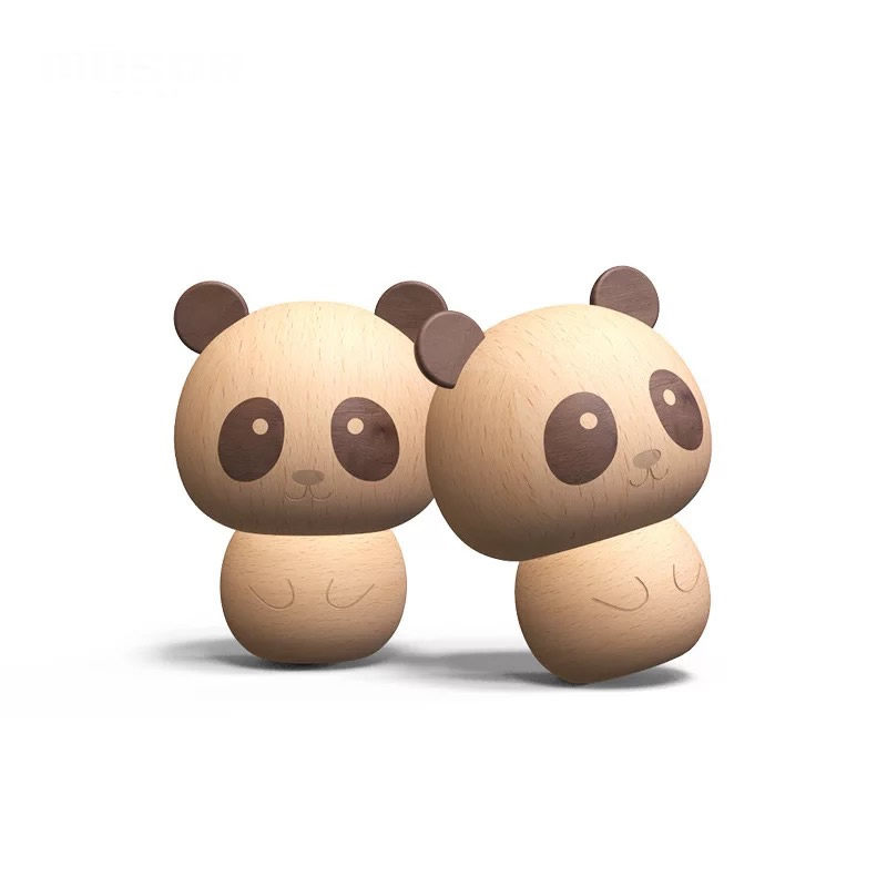 MOPSON Wooden Panda Toothpicks Box Creative Animal Toothpicks Cylinder Cartoon Kitchen Pint Table Pendulum pieces Joe relocating gifts