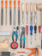Screwdriver Pliers Wall-Mounted Organizer Rack Round Hardware Tool Hook Display Rack Storage Rack Repair Tool Rack