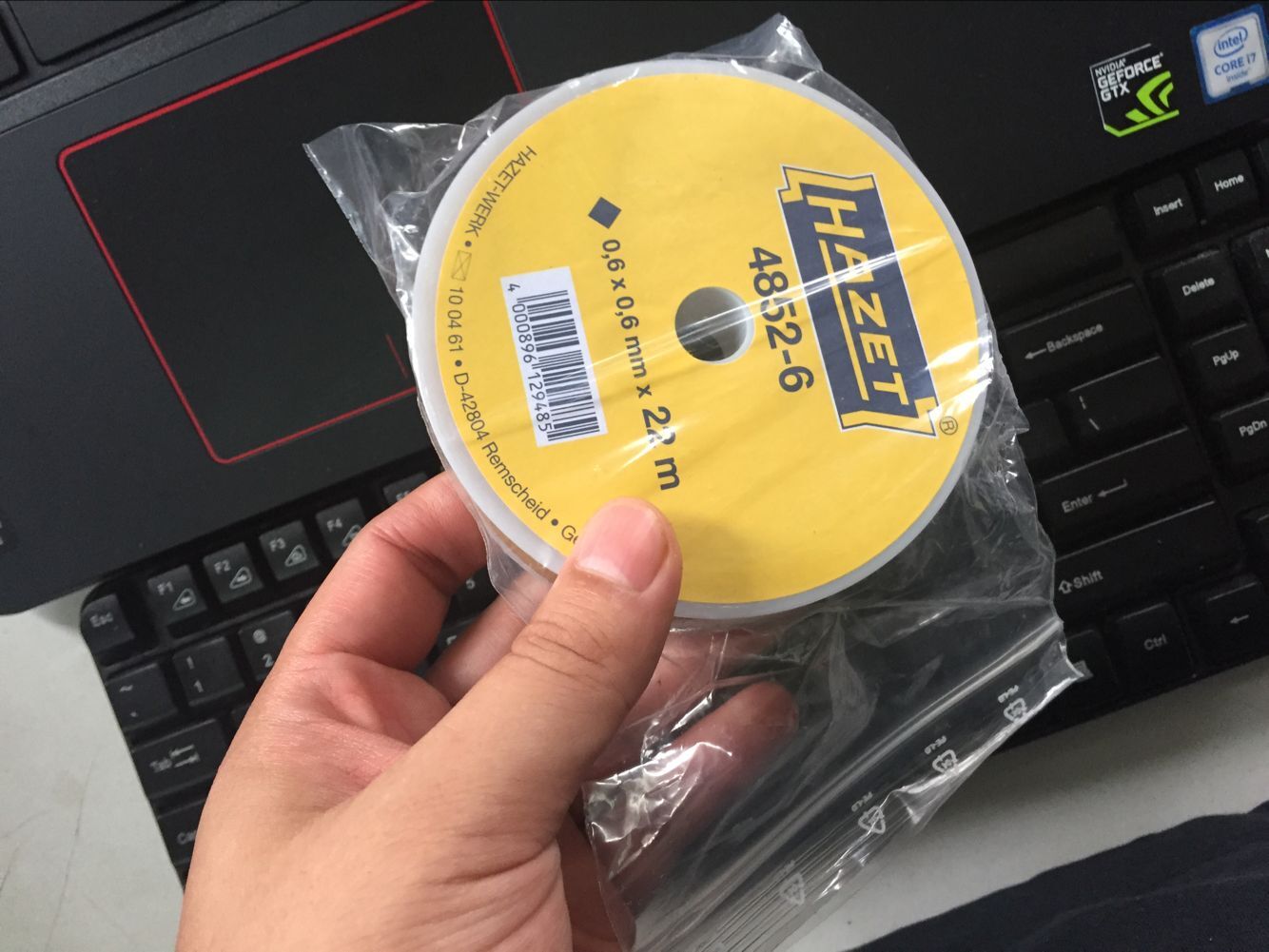 Hazate Hazet Cutting Wire 4852-6 Special window glass removal tool for cutting wire