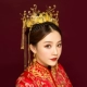 Xiuhe quần áo mũ năm 2020 trang phục mới mũ cưới cô dâu Trung Quốc tua đỏ phụ kiện tóc bộ quà tặng phụ kiện - Phụ kiện tóc