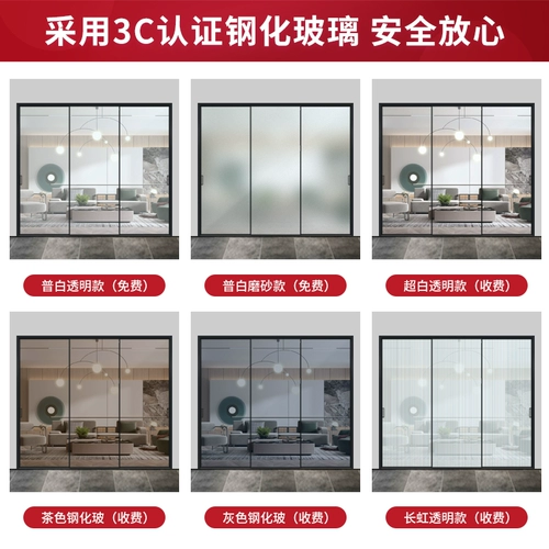 Чрезвычайно узкая граница кухонная дверь раздвижные двери перегородка