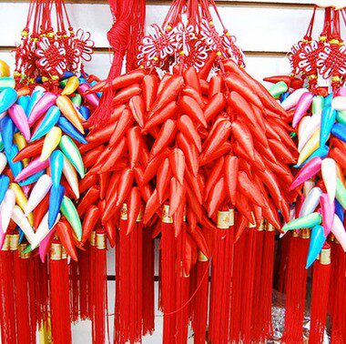 Korean folk handicrafts colorful pepper pepper pendant Korean restaurant restaurant barbecue pendant shop home decoration