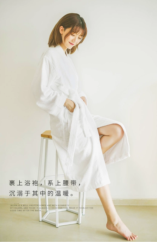 Jie Liya khách sạn năm sao áo choàng tắm nam và nữ khăn bông dày áo choàng mùa thu và mùa đông - Khăn tắm / áo choàng tắm