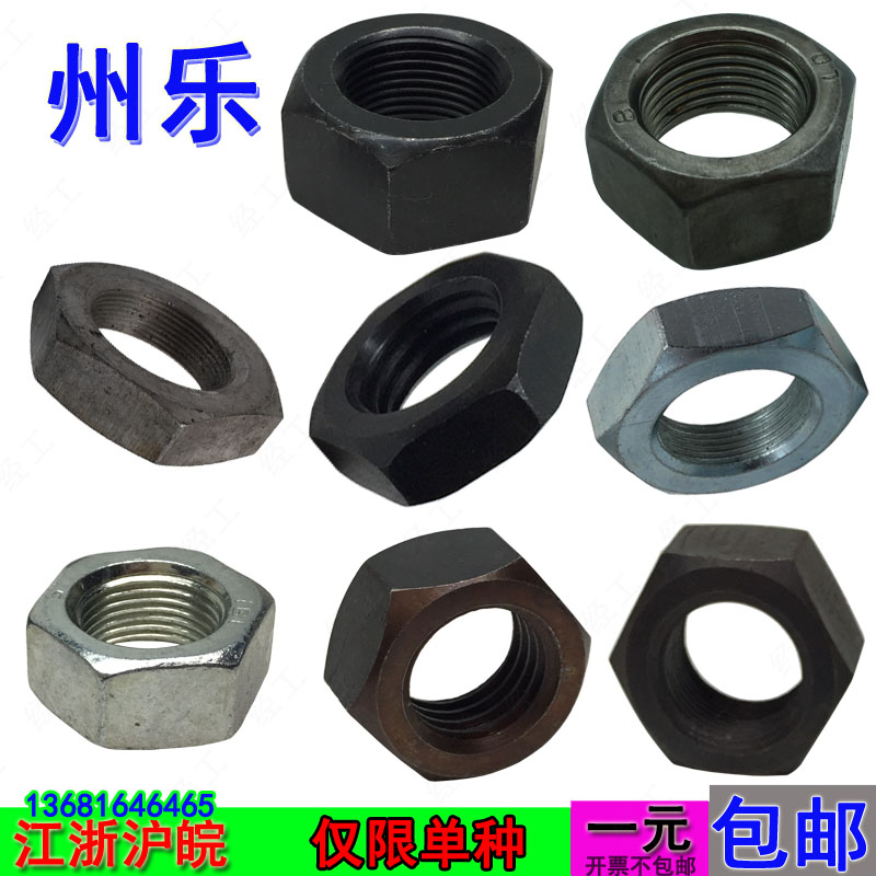 Fine tooth reverse buckle outer hexagon nut M24M30M36M42M48M56M64 * 1 5*2*3*4