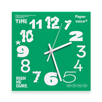 PAPERVOICE ROMAN NUMERALS ENVIRONMENTAL protection clock original fashionable ornaments mute living room decoration creative gift