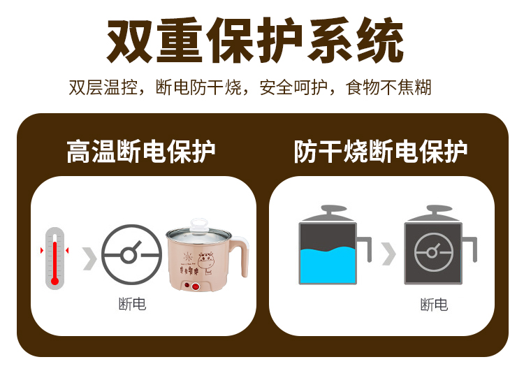 nồi hấp bằng điện Nồi hấp trứng 304 cháo đôi tạo tác nhỏ trứng nhỏ 羹 Máy tự động tắt máy hấp điện nhỏ - Nồi trứng nồi lẩu điện mini