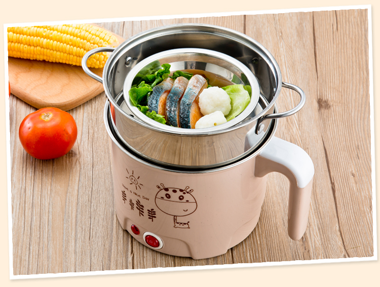 nồi hấp bằng điện Nồi hấp trứng 304 cháo đôi tạo tác nhỏ trứng nhỏ 羹 Máy tự động tắt máy hấp điện nhỏ - Nồi trứng nồi lẩu điện mini