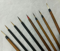 Jade carving painting hook line brush Wolf brush rat whisker Magnolia pointed hair black tiger brush stroke line writing Xiaokai
