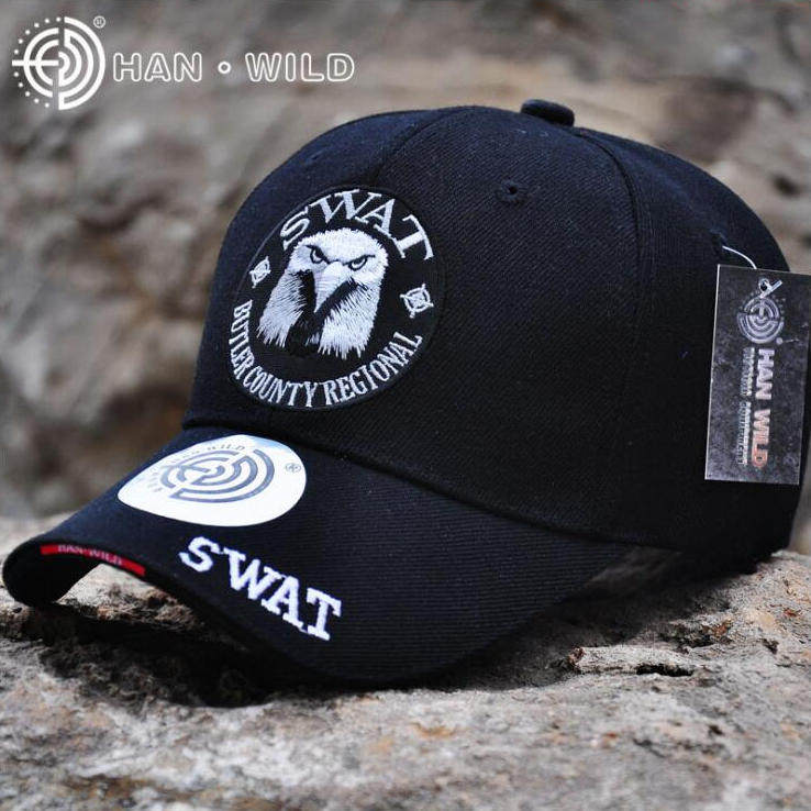 American CS embroidery Tactical baseball cap Outdoor Special troopers Hood Breathable sunshade Duck Tongue Cap