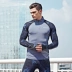 Áo sơ mi thể thao nam 361 độ mùa đông mới tập thể dục bó sát tay dài 361 cổ áo chạy bình thường áo thun nam dài Áo phông thể thao