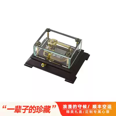 Yunsheng Lemans Y30LB glass wooden bottom music box music box creative birthday gift business group purchase decoration