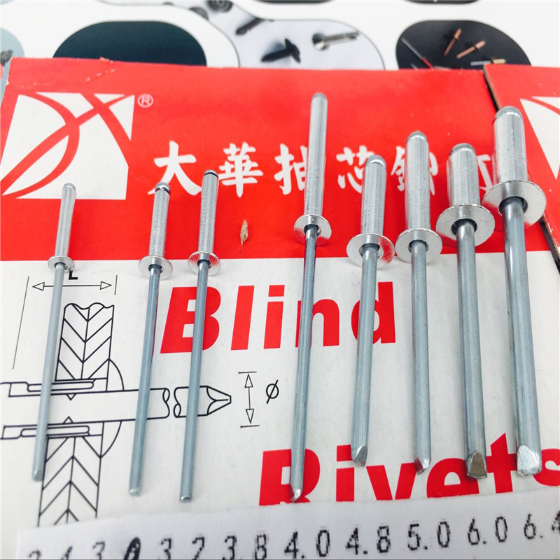 Sinkhole Aluminum Pull Nail 2 4 3 0 Opening Type Sink Head Cramp Core Rivet DIN7337B Sink Head Rivet Series One