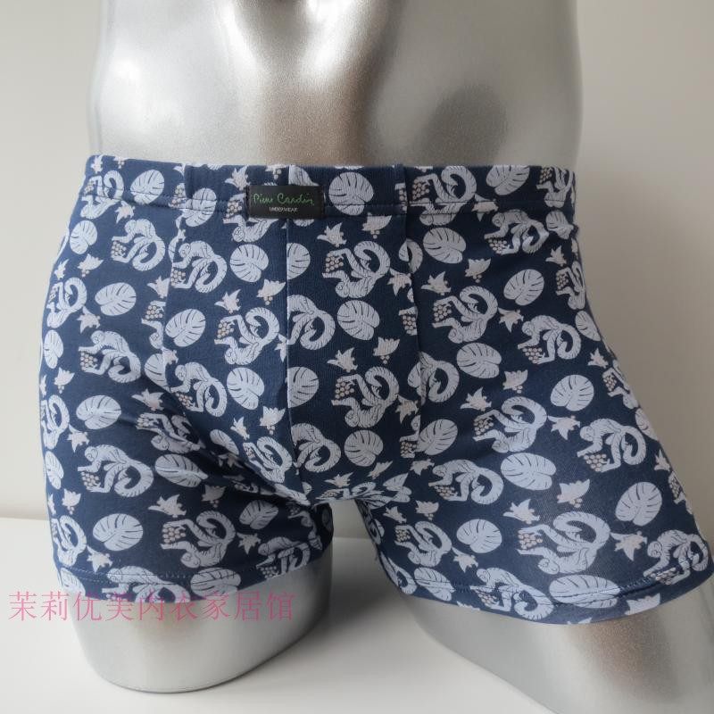 Pilkaden briefs men's breathable cotton elastic printed four-corner underpants youth Sexy four-corner pants pants head