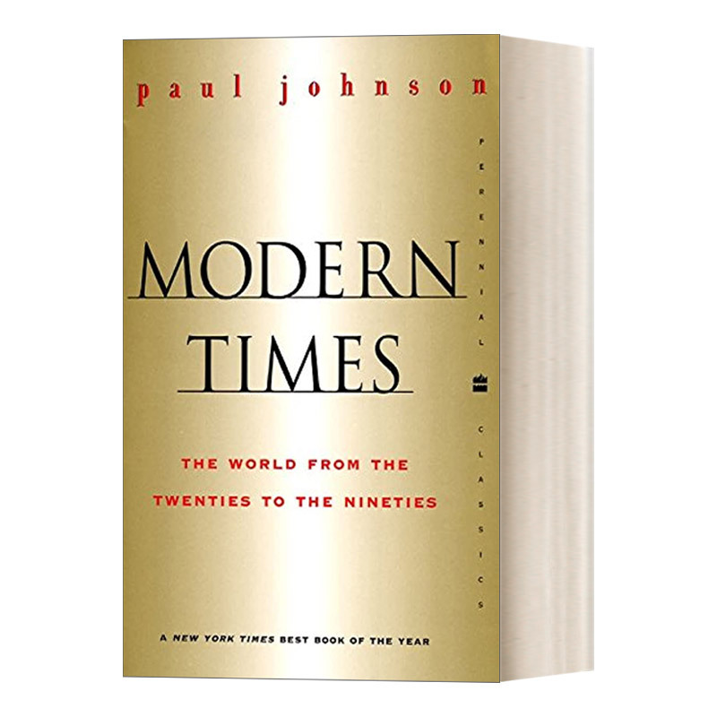 Modern Times English Original Edition: the World from the 1920S to the 1990S by Paul Johnson, British Historian. English Version, Imported Original English Book