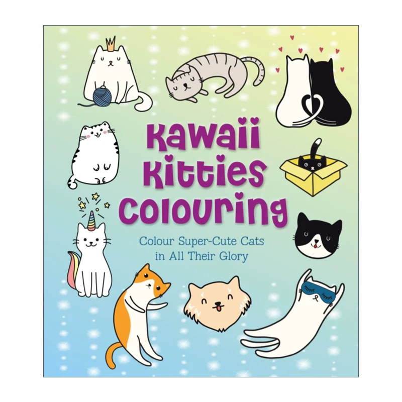 Английский оригинал Kawaii Kitties Kawaii Kawi Kitten Учиться рисовать 75 кошек на английском языке импортированных книг