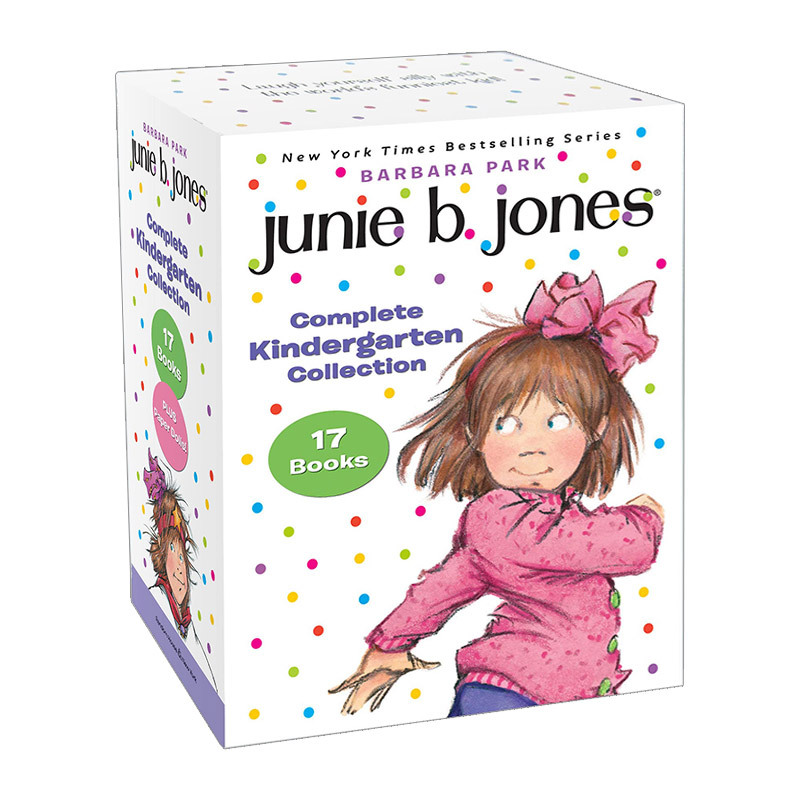 English Original Version Junie B. Jones Complete Kindergarten Collection Junie Jones Series 17-Book Set Extracurricular Reading Materials English Version Imported English Original Books Children's Books