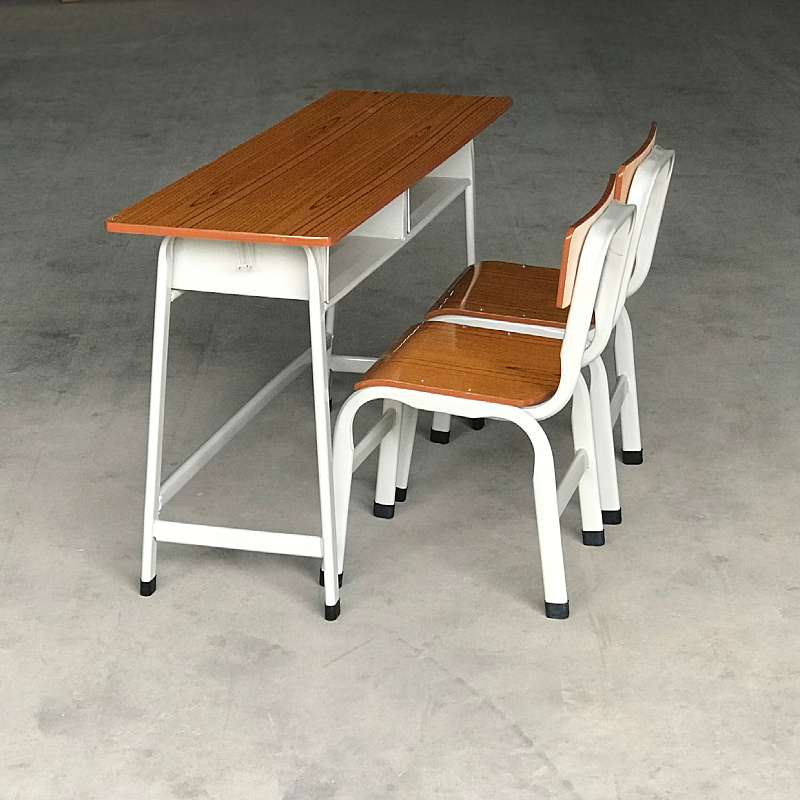 Student desk Desk Primary and secondary school students College students Cram school training tutoring class School household double desks and chairs