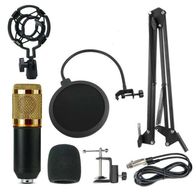 Live sound card V8 English sound card BM800 microphone recording condenser microphone set anchor mobile phone computer karaoke