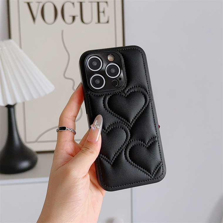 Quilted Hearts Leather iPhone Case for iPhone 13 - 17 - view 10