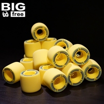 Bigfree Small yellow wheel Small black wheel 62mm flat flower Fr dance board long board wheel protection hanging rod