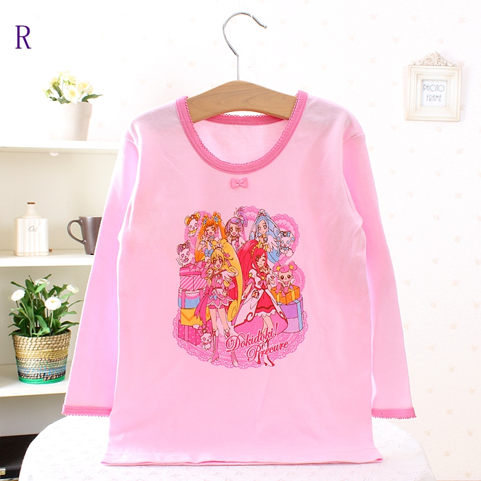 Clear 1-2-year-old children's clothes spring autumn new pure cotton cover head round neck long sleeve T-shirt boy girl
