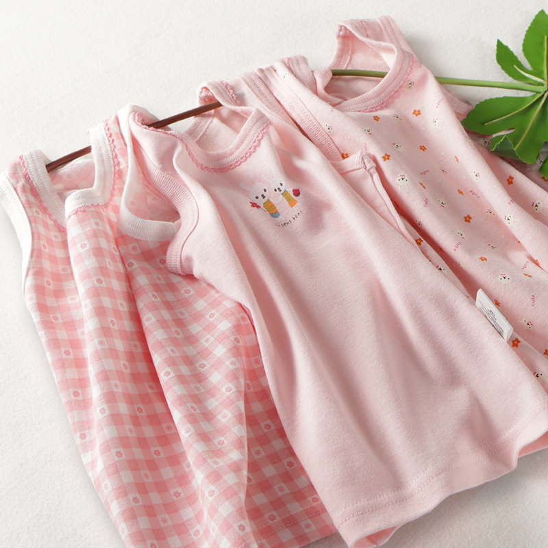 Four seasons の good thing Little girl children baby clothes cotton light stretch bottom underwear vest rabbit obedient
