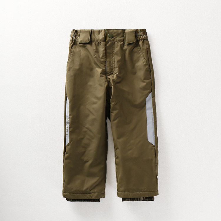 Детский ветрозащитный водонепроницаемый удерживающий тепло лыжный комбинезон для мальчиков, утепленные удерживающие тепло дорожные штаны Small Ishikawa 