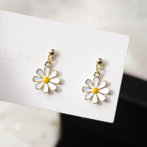 S925 sterling silver 2021 new little daisy earrings flower earrings female sweet fresh Mori earrings earrings