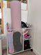 Yoga mat storage basket household sports fitness equipment storage badminton racket balls installed basketball mobile storage rack
