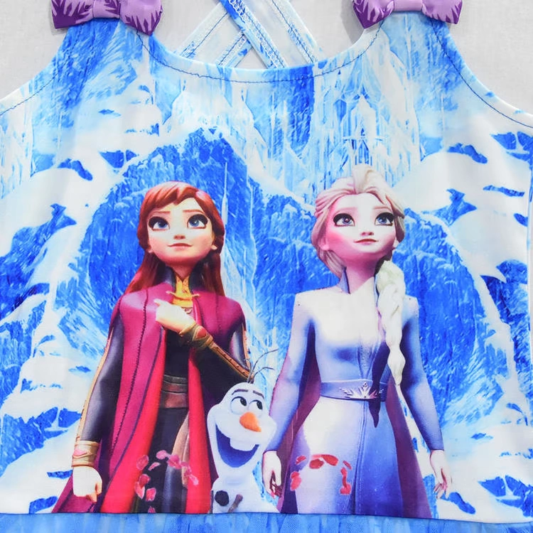 Frozen 2 Trẻ em Áo tắm Cô gái Cô gái Xiêm Công chúa Nhỏ Đồ bơi Đồ bơi Ballet Váy Váy Trẻ em Đồ bơi - Đồ bơi trẻ em