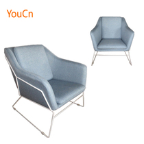 Minima Modern Sofa Chair Designer Small Sofa Nordic Home Iron Art Casual Chair Single Creative Fabric Sofa