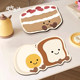 Cartoon cute food placemats, water-absorbent, anti-slip, anti-scalding and high temperature resistant, kitchen countertop drain mats, high-end tableware and table mats