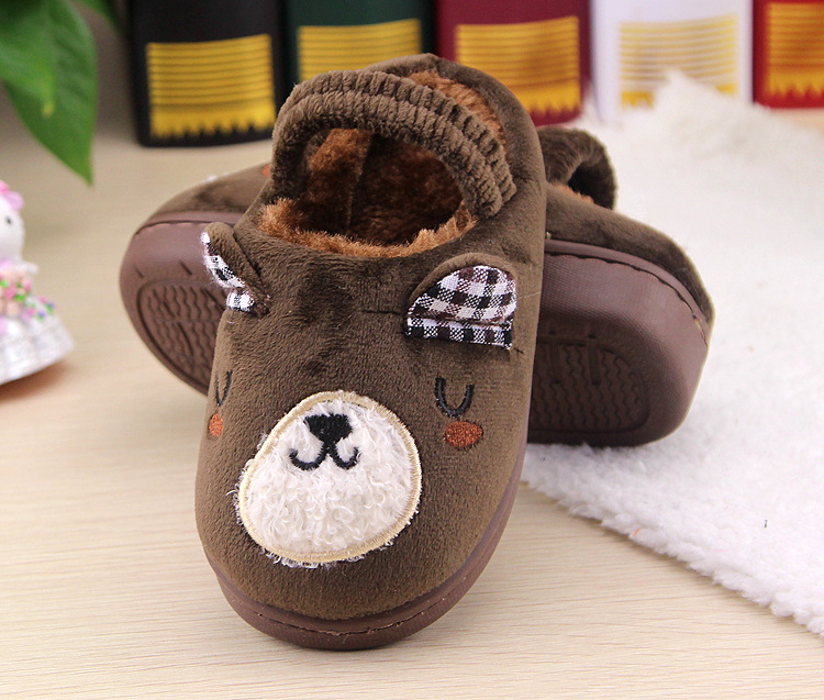 Chaussons enfants en suède pour hiver - semelle caoutchouc - Ref 1007042 Image 15