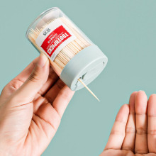 宜洁竹牙签家用一次性高档双头牙签500只