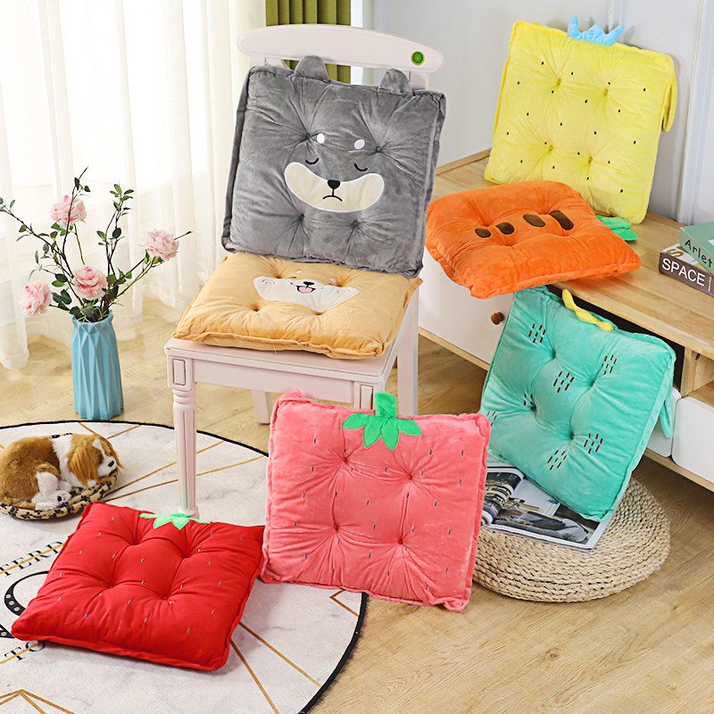 Cushion Office Chair Long Sat Bench Thickened Seat Cushion Student Classroom Dorm Butt Cushion can sit on the floor mat