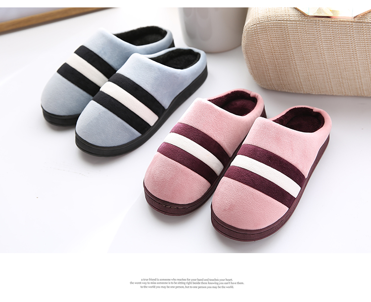 Dép cotton nữ nửa mùa đông túi với nhà trong nhà đôi sang trọng dép chống trượt lông mùa đông dép nam - Trang chủ dép đi trong nhà giá rẻ