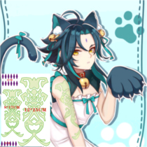 Game Original God COS Yasha Guardian arm tattoo sticker show photography spot Xiao Gong COS men and women tattoos