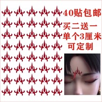 Online games Chinese Ghost Ghost Masters Achu eyebrows waterproof customizable tattoo stickers watermark stickers