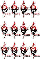 K anime barking dance rib tattoo stickers stickers Anime custom waterproof full version COS Zhou Anti-zun