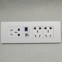 Type 118 six-position 10A3 five-hole power supply SC fiber optic Category 5 network cable wall socket switch panel