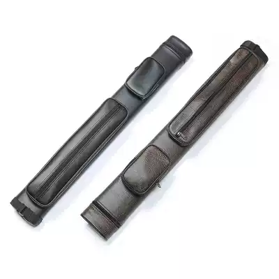 High-end Pu billiard bar barrel 1 2 rod barrel 4 hole rod barrel nine ball bar American pole box Black 8 pole bag four holes
