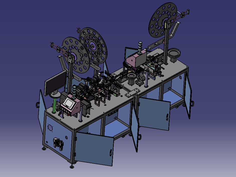 FPC-6PIN rear lock type fully automatic machine (automatic assembly of COVER solder sheet CCD detection) 3D drawing STP