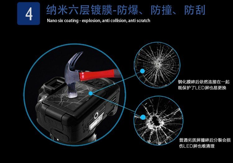 Kính cường lực Canon 600D 200D750D 6D 7D5D3 5D4 bảo vệ máy ảnh phim kính Canon - Phụ kiện máy ảnh kỹ thuật số túi đựng máy ảnh nhỏ gọn