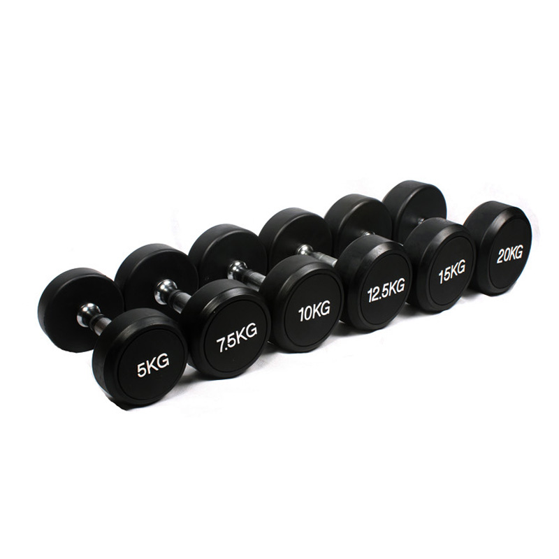 Men's Dumbbells Practice Arm Muscle Round Head Rubber Fix 5 10 15 30kg40 Kg Dumbbells Gym Bag Glue Dumbbells