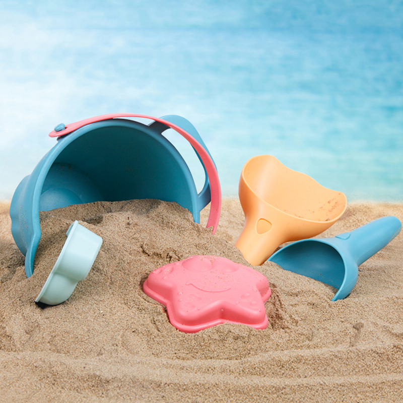 暑假挖沙必备：贝恩施 儿童沙滩玩具套装 5件套