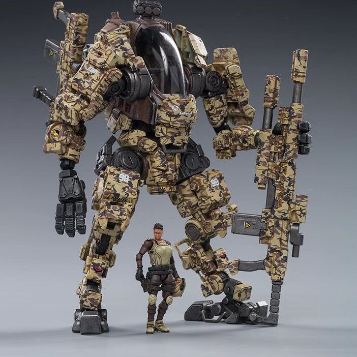 Joytoy Dark Source Steel Bone Fierce Prison North Large and Medium-Sized Attack Mecha Military Movable Model Figure Birthday Gift