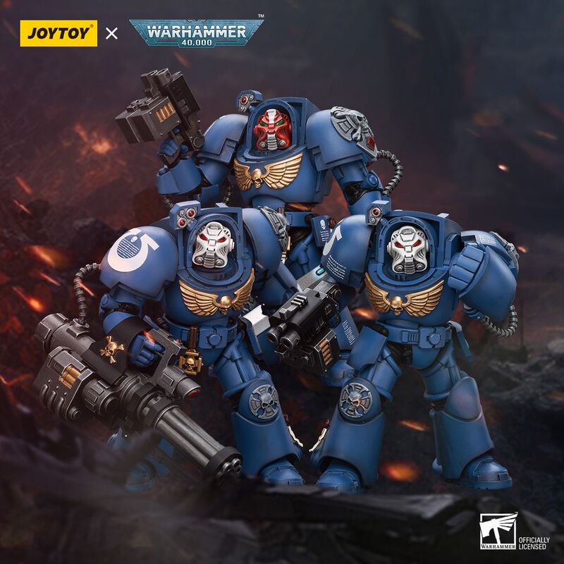 Joytoy Dark Source Warhammer 40K Extreme Warrior Terminator Squad Captain Movable Soldier Model Figure Gift