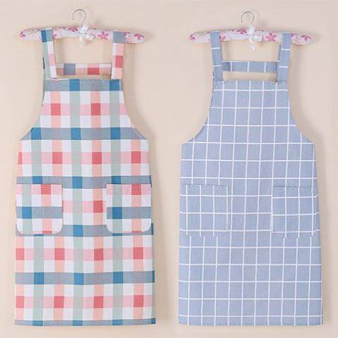 Apron female summer 2021 new bag plate fresh summer dining coffee shop chef work sleeveless