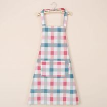 Korean version Small sub cooking Long Cafeteria Korea Hotel Nice Broken Flower Apron Womens Summer Thin-Breathable Korean Version